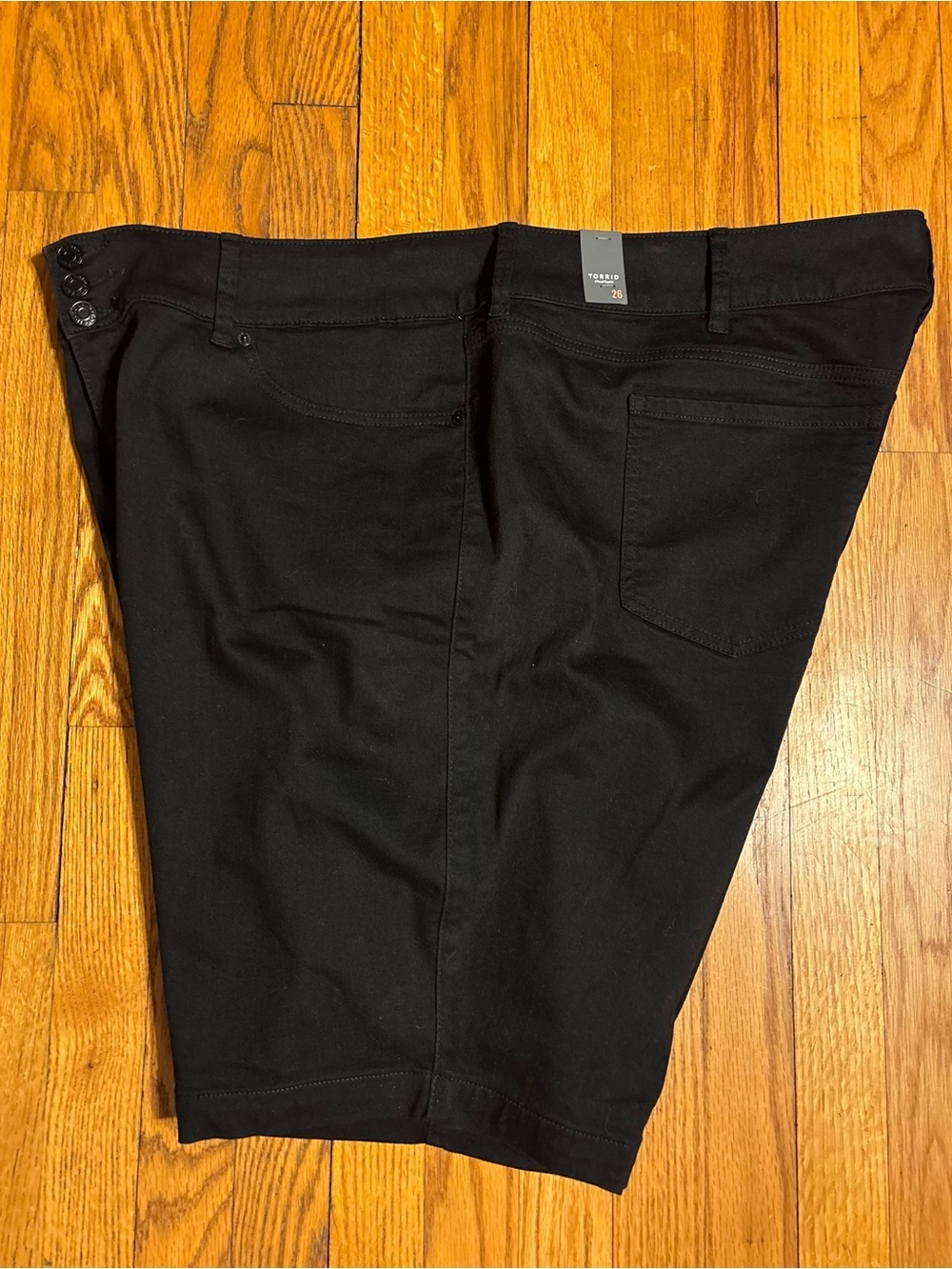 torrid Black Super Soft Jegging Bermuda Shorts